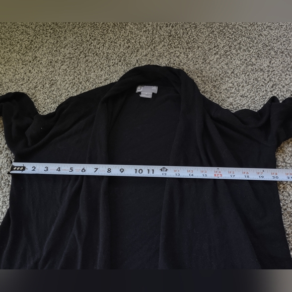 Black Open Drape Cardigan - Picture 9 of 11